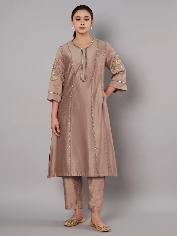 Breeze Trail A Line Set - Taupe