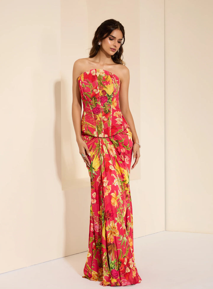 Cherry Bliss Corset and Drape