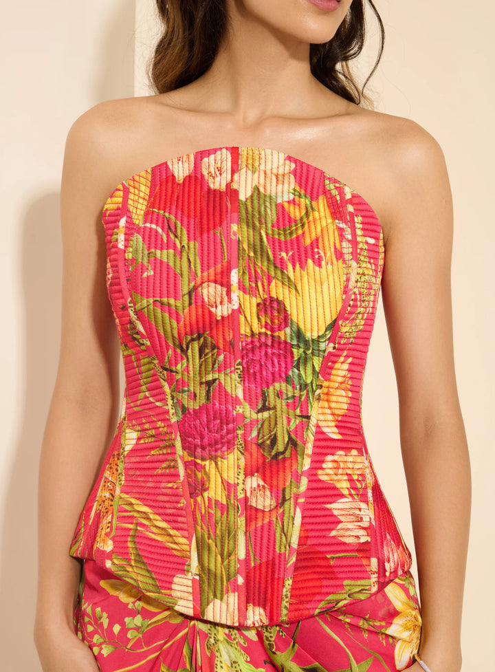 Cherry Bliss Corset and Drape