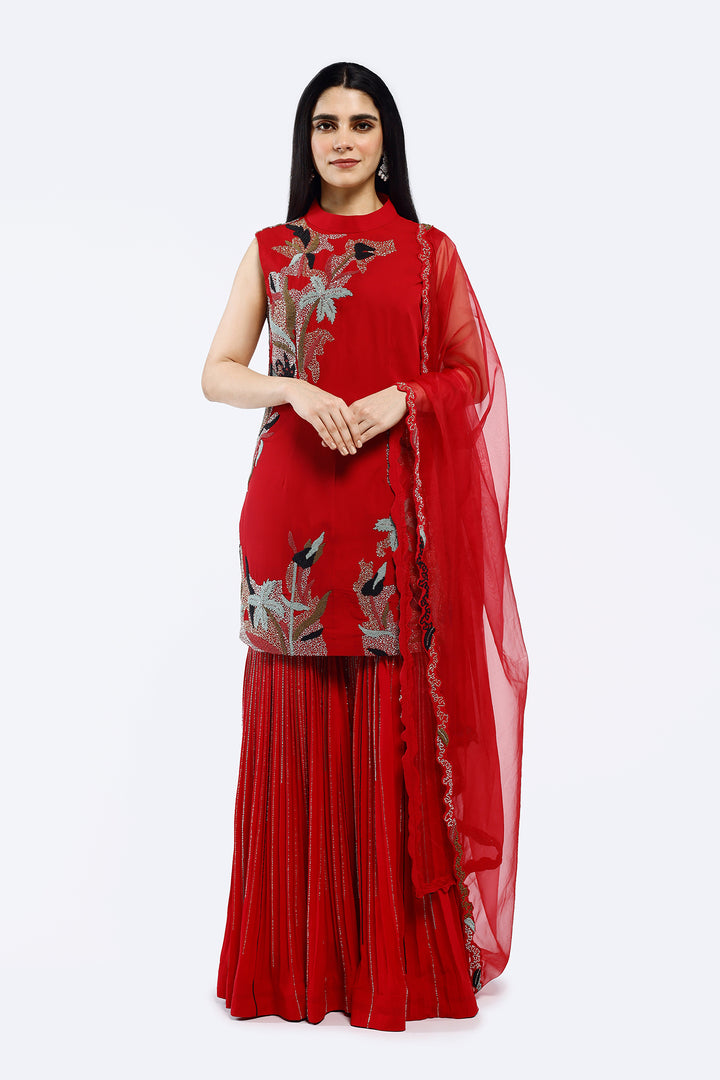 Cheed Floral Sharara suit set