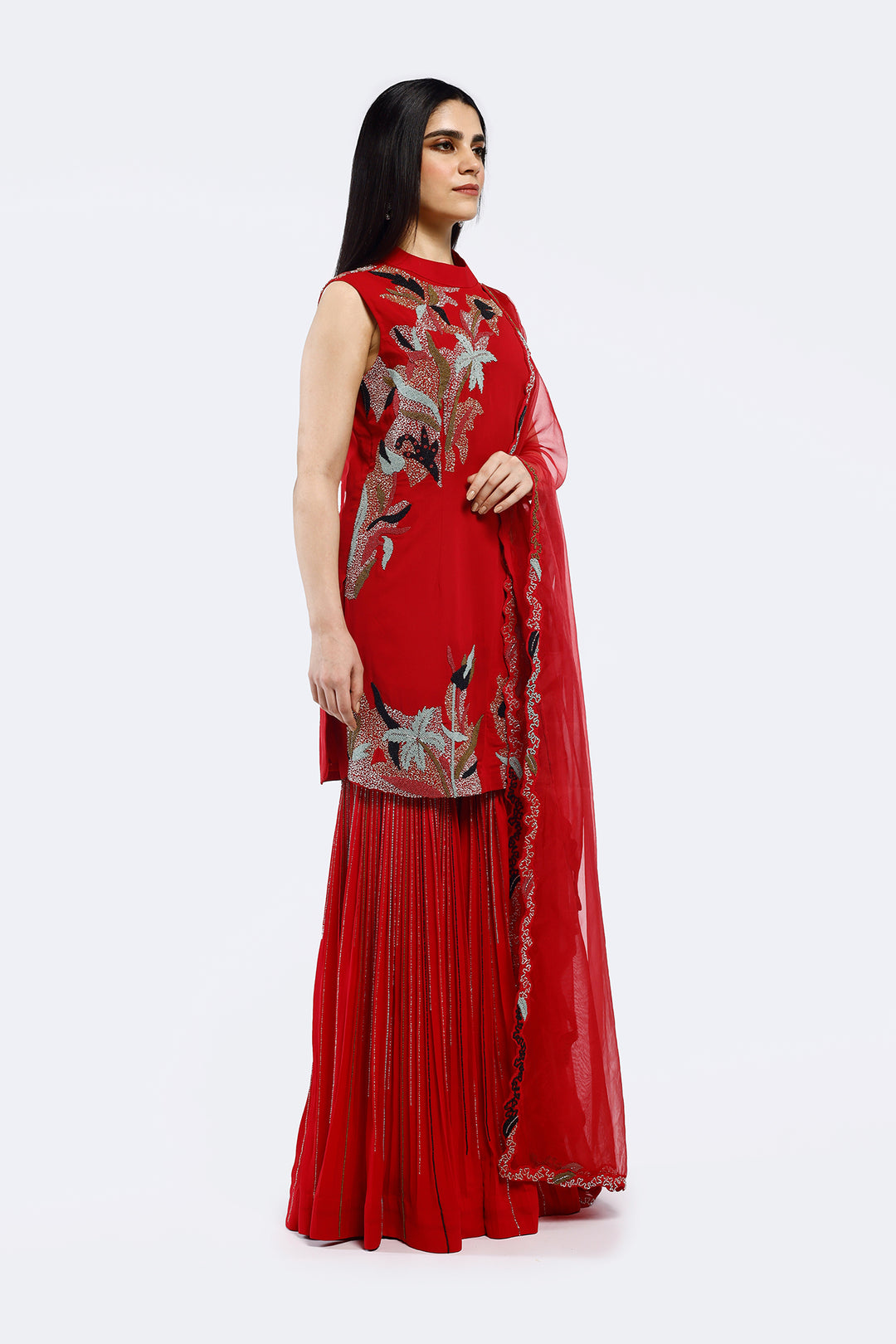 Cheed Floral Sharara suit set