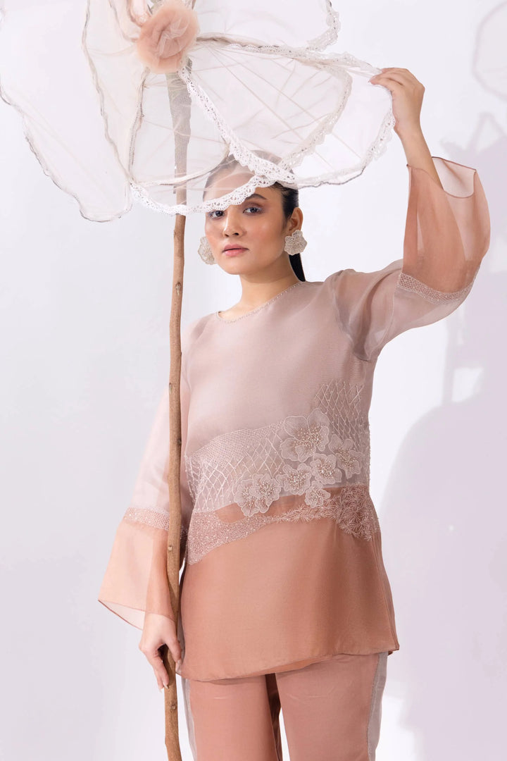 Cloud Colour Block A-Line Top & Pant