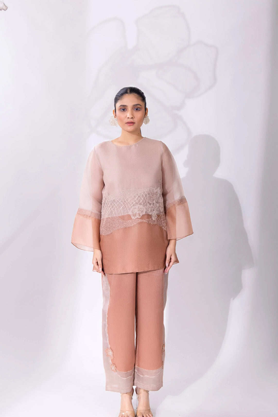 Cloud Colour Block A-Line Top & Pant