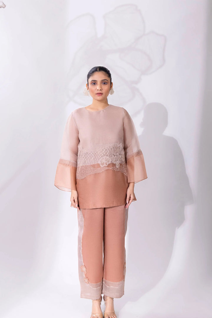 Cloud Colour Block A-Line Top & Pant