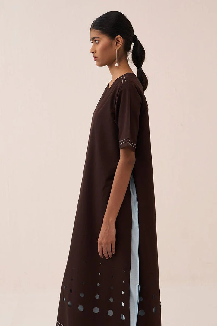 Cutout Double Layer Dress