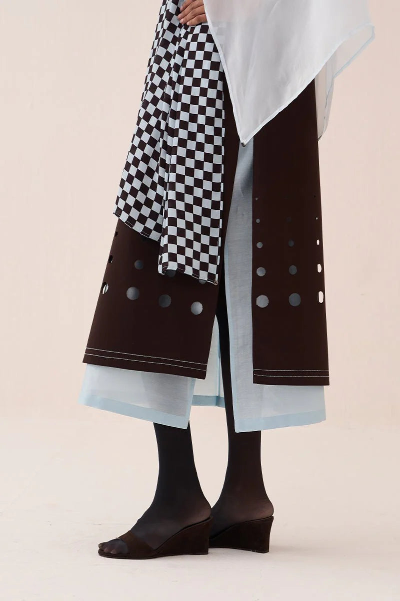 Cutout Double Layer Dress