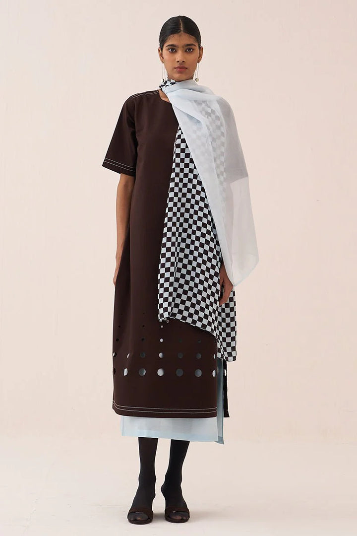 Cutout Double Layer Dress