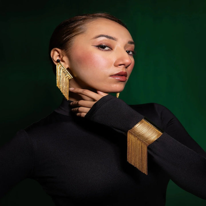 Dangler Gold Cuff