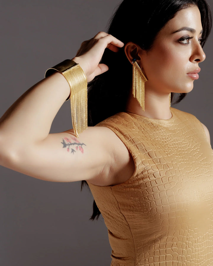 Dangler Gold Cuff