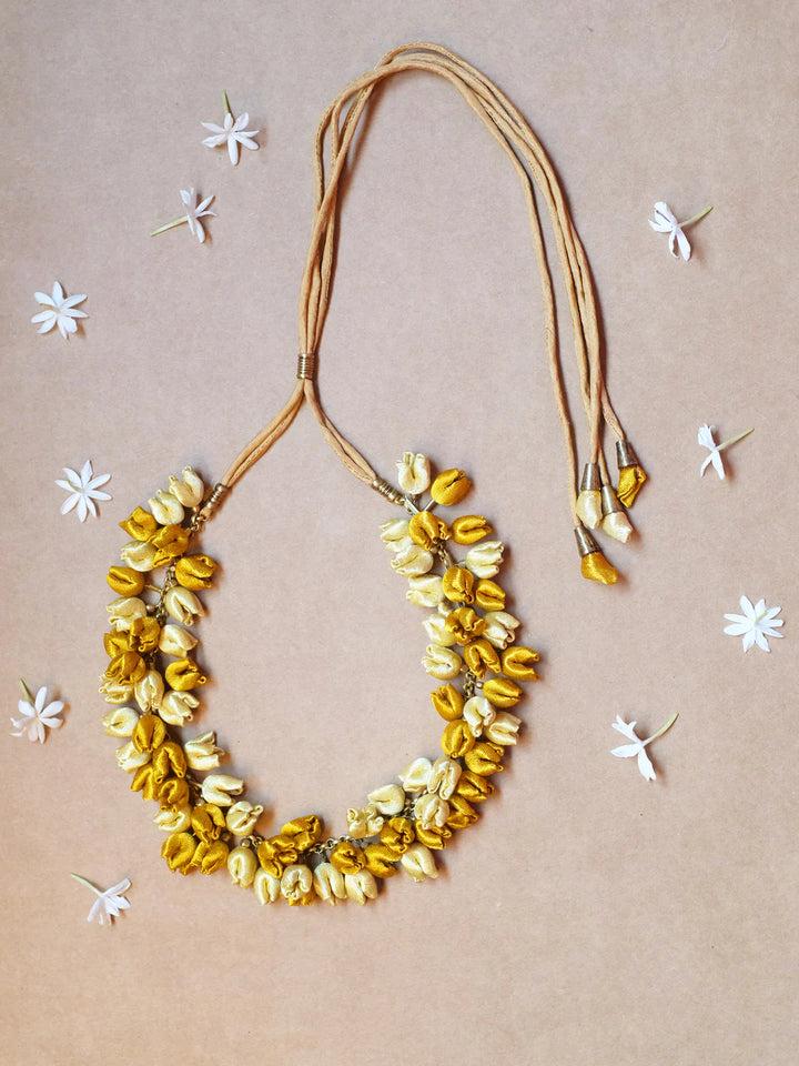 Dark Gold Mashru Chain Mala
