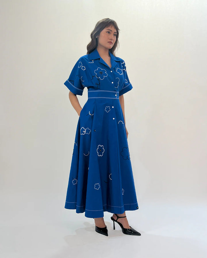 Ditsy Embroidered Sundress