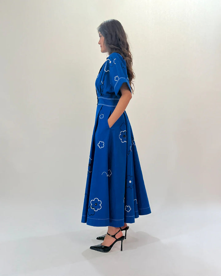 Ditsy Embroidered Sundress