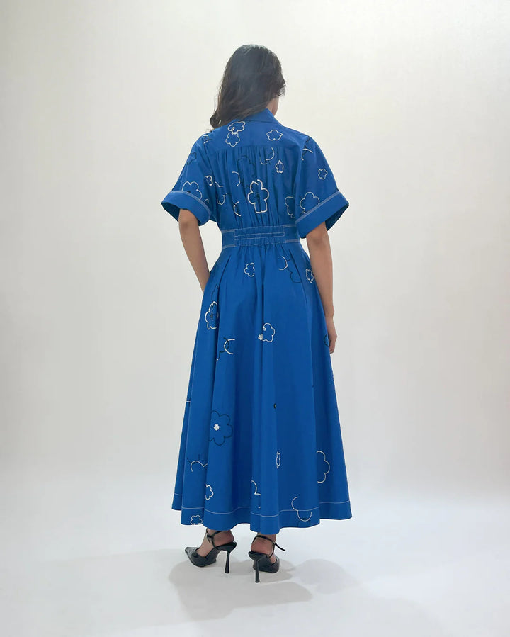 Ditsy Embroidered Sundress