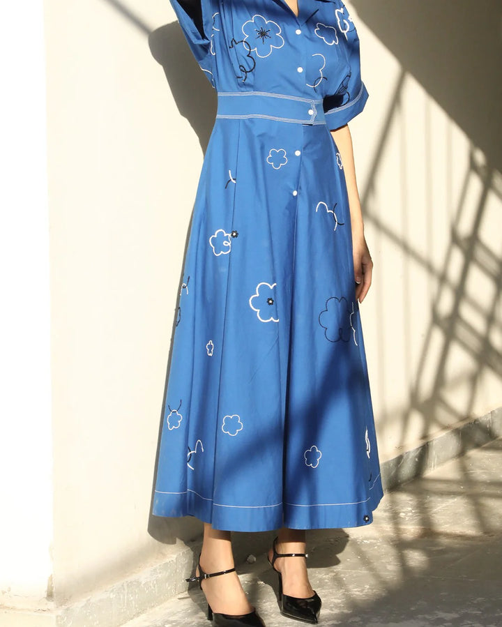 Ditsy Embroidered Sundress