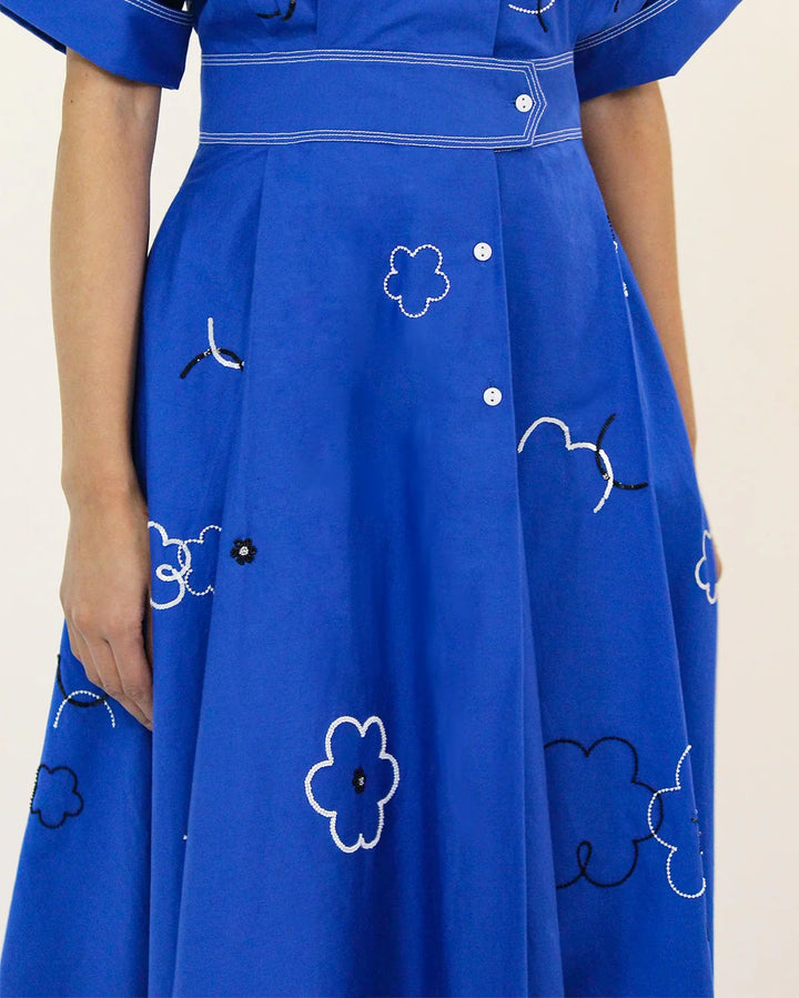 Ditsy Embroidered Sundress