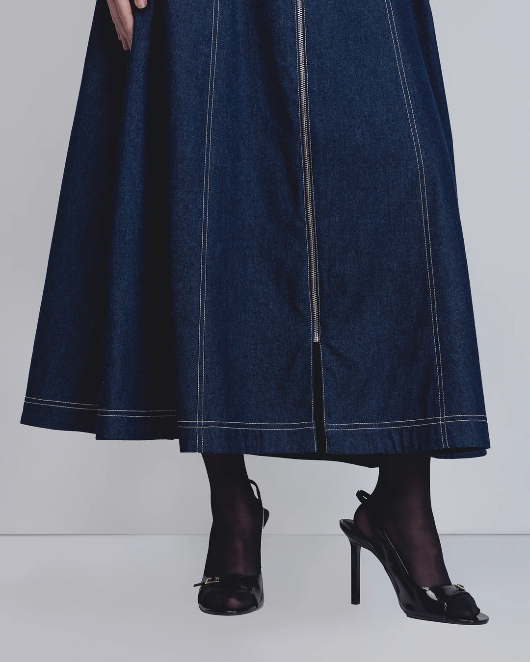 Denim Panelled Dress