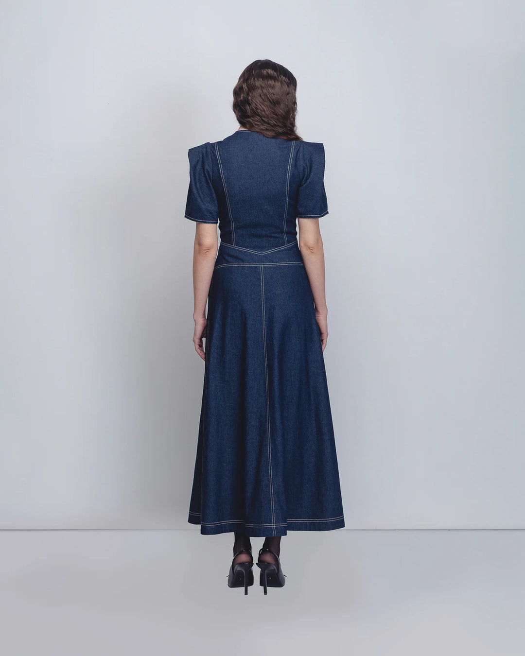 Denim Panelled Dress
