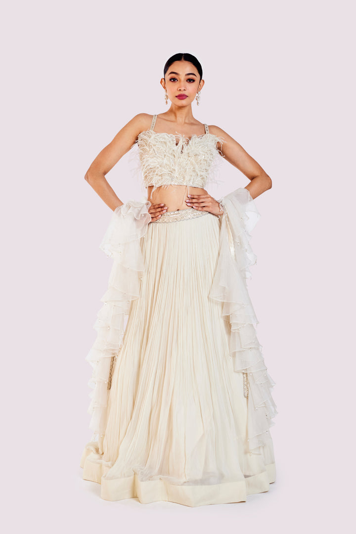 Downy Ruffle Lehenga