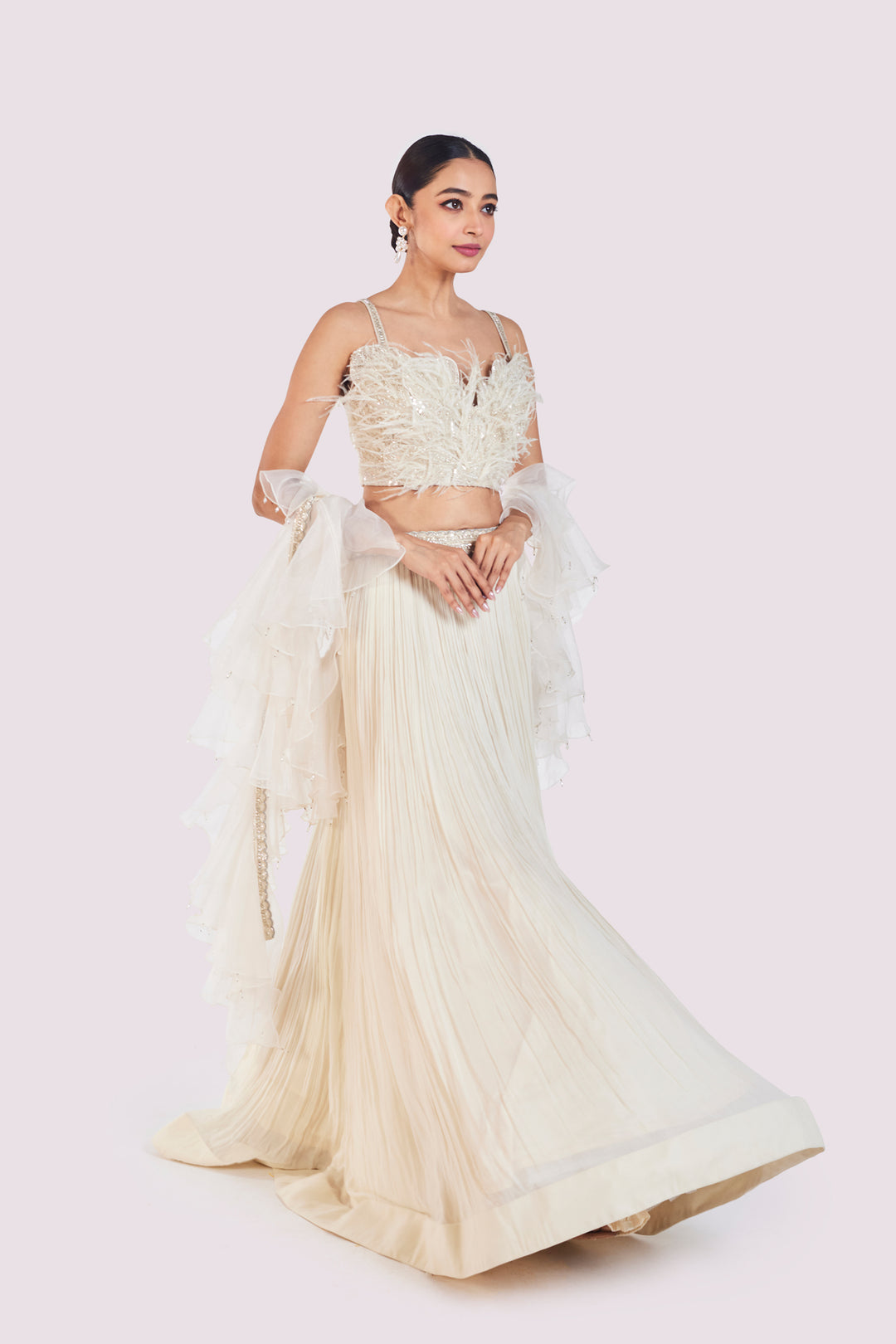 Downy Ruffle Lehenga