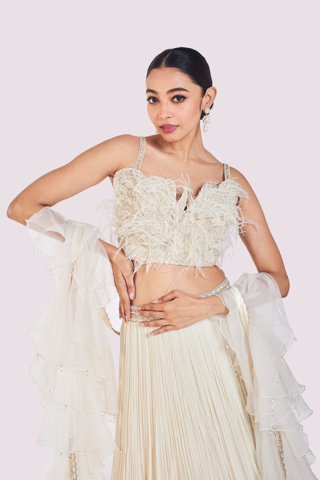 Downy Ruffle Lehenga