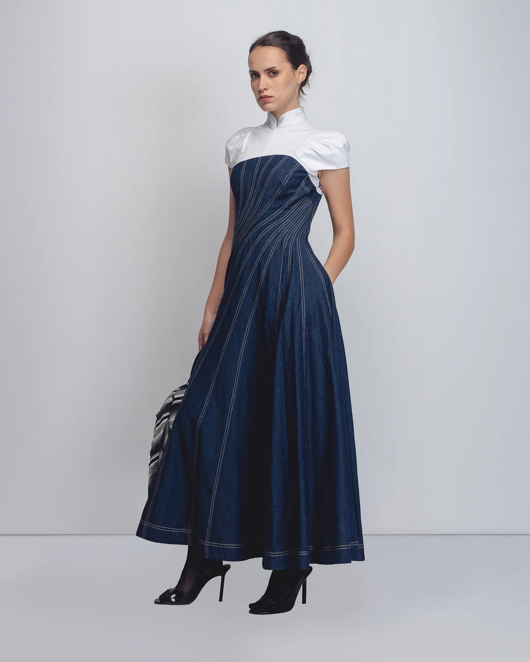 Denim Swirl Dress
