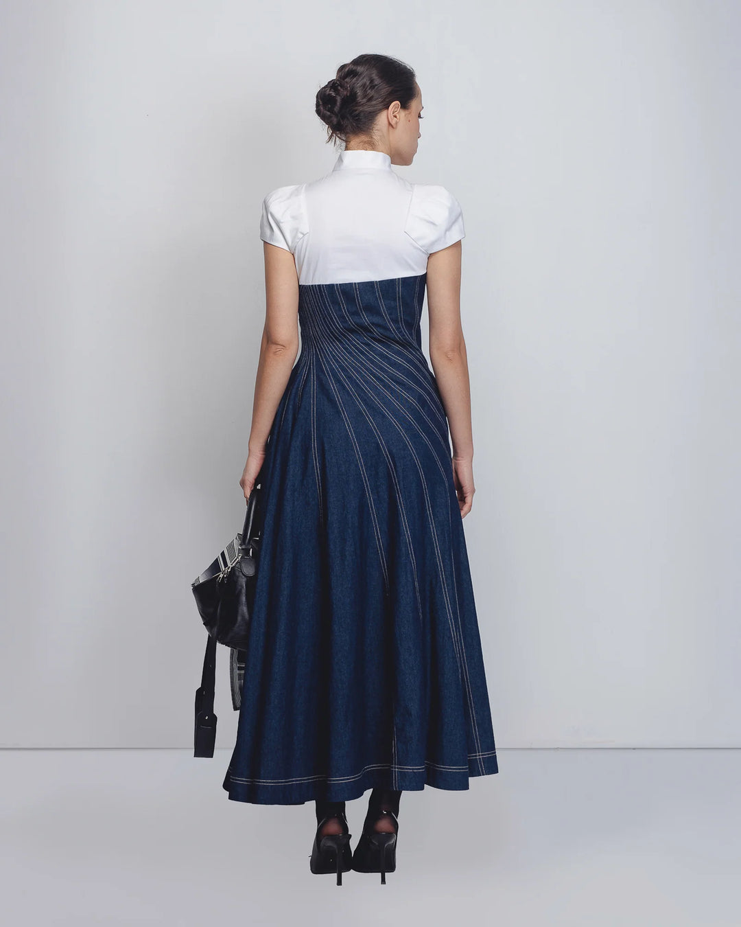Denim Swirl Dress