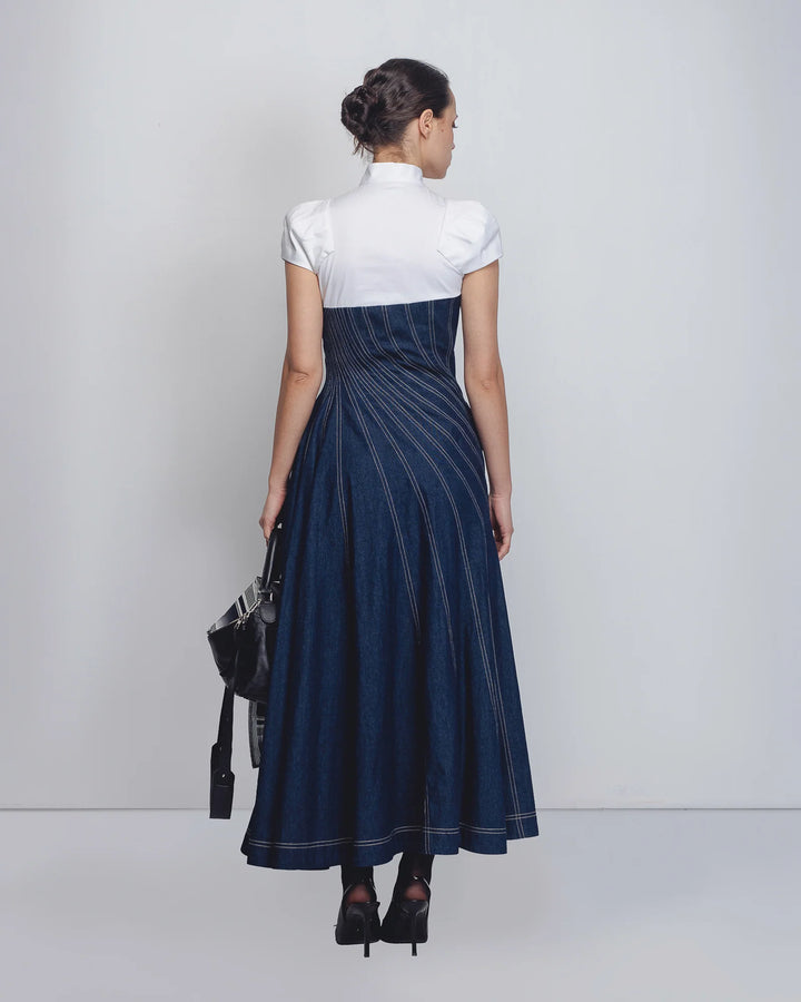 Denim Swirl Dress