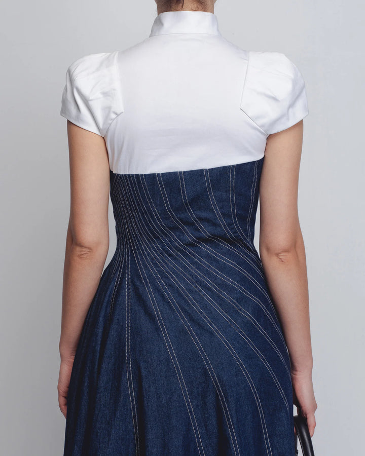 Denim Swirl Dress