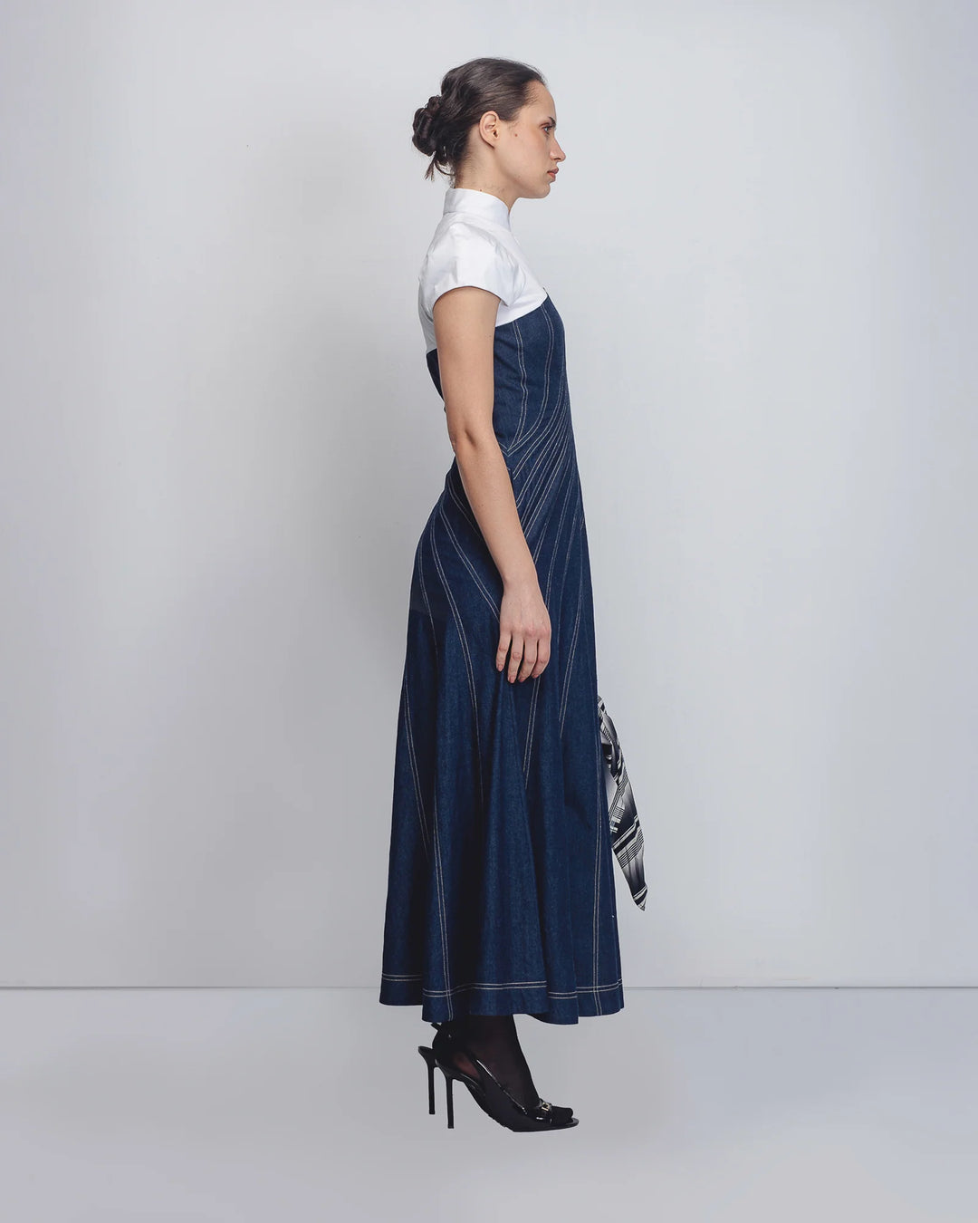Denim Swirl Dress