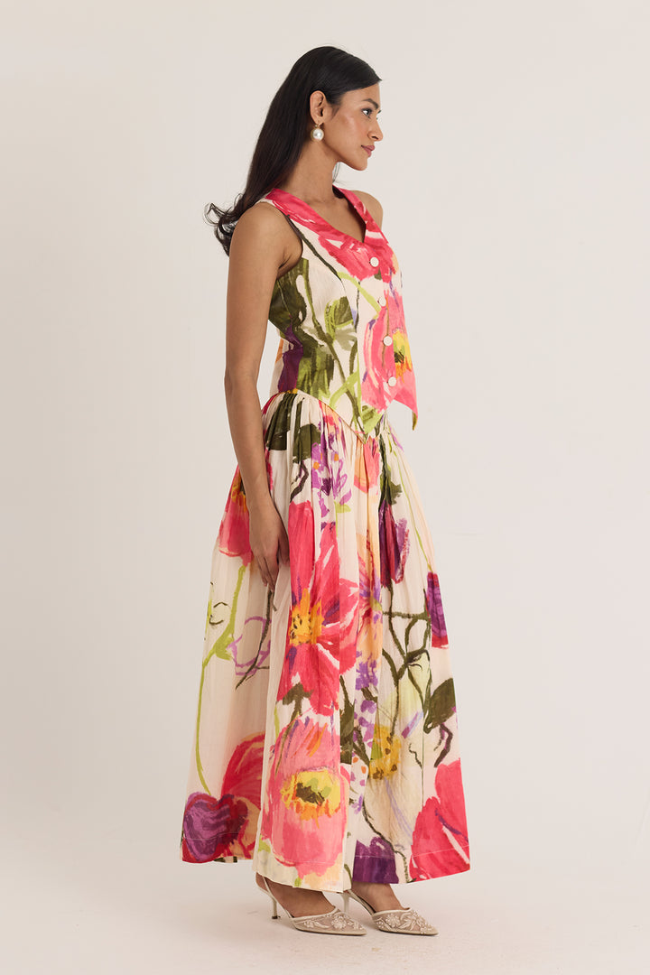 Dolly White Waistcoat & Skirt Set