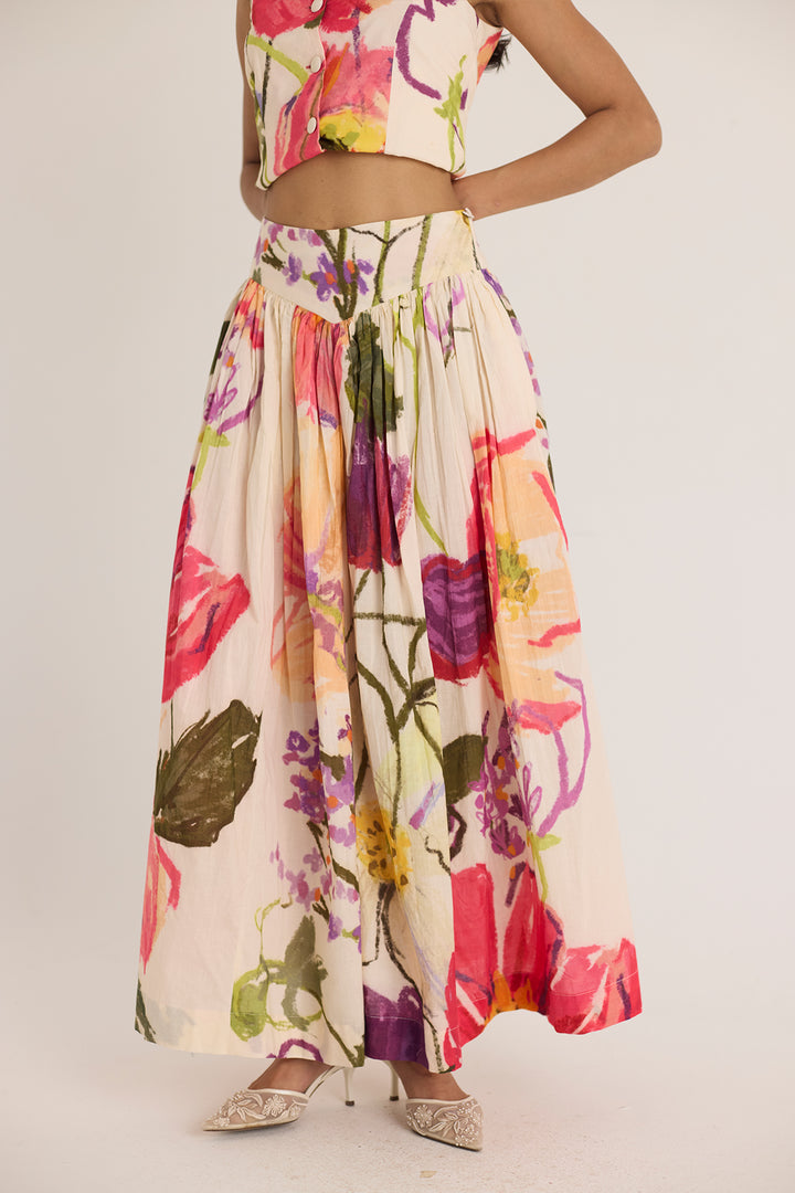 Dolly White Waistcoat & Skirt Set
