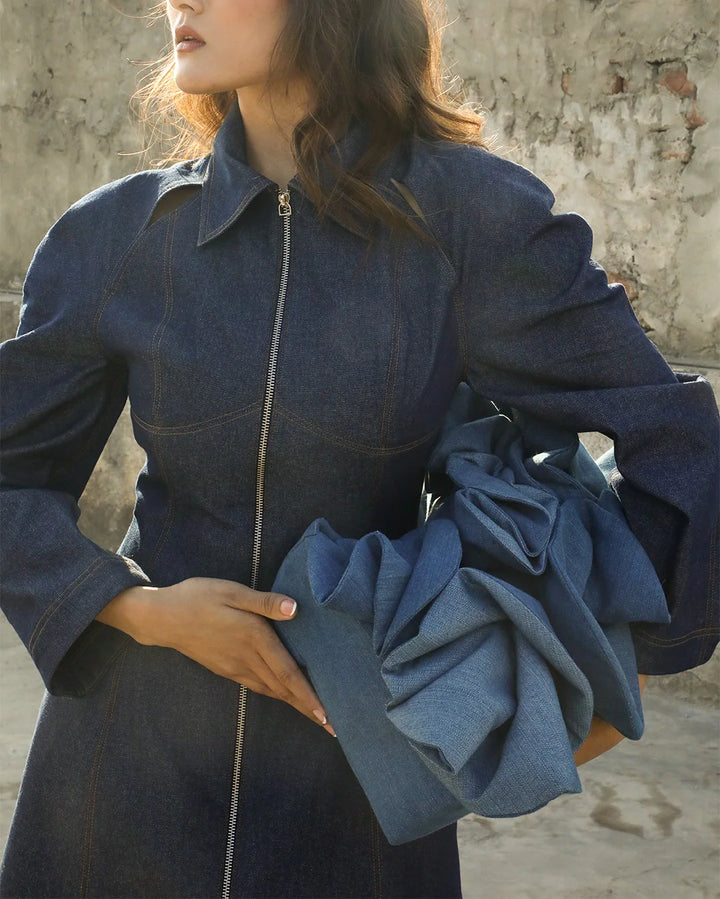 Denim Zip Dress