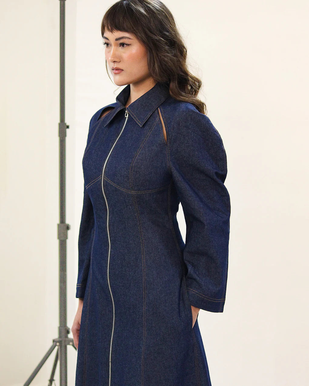 Denim Zip Dress