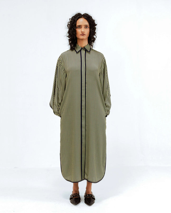 Elian Crepe Shirt Dress
