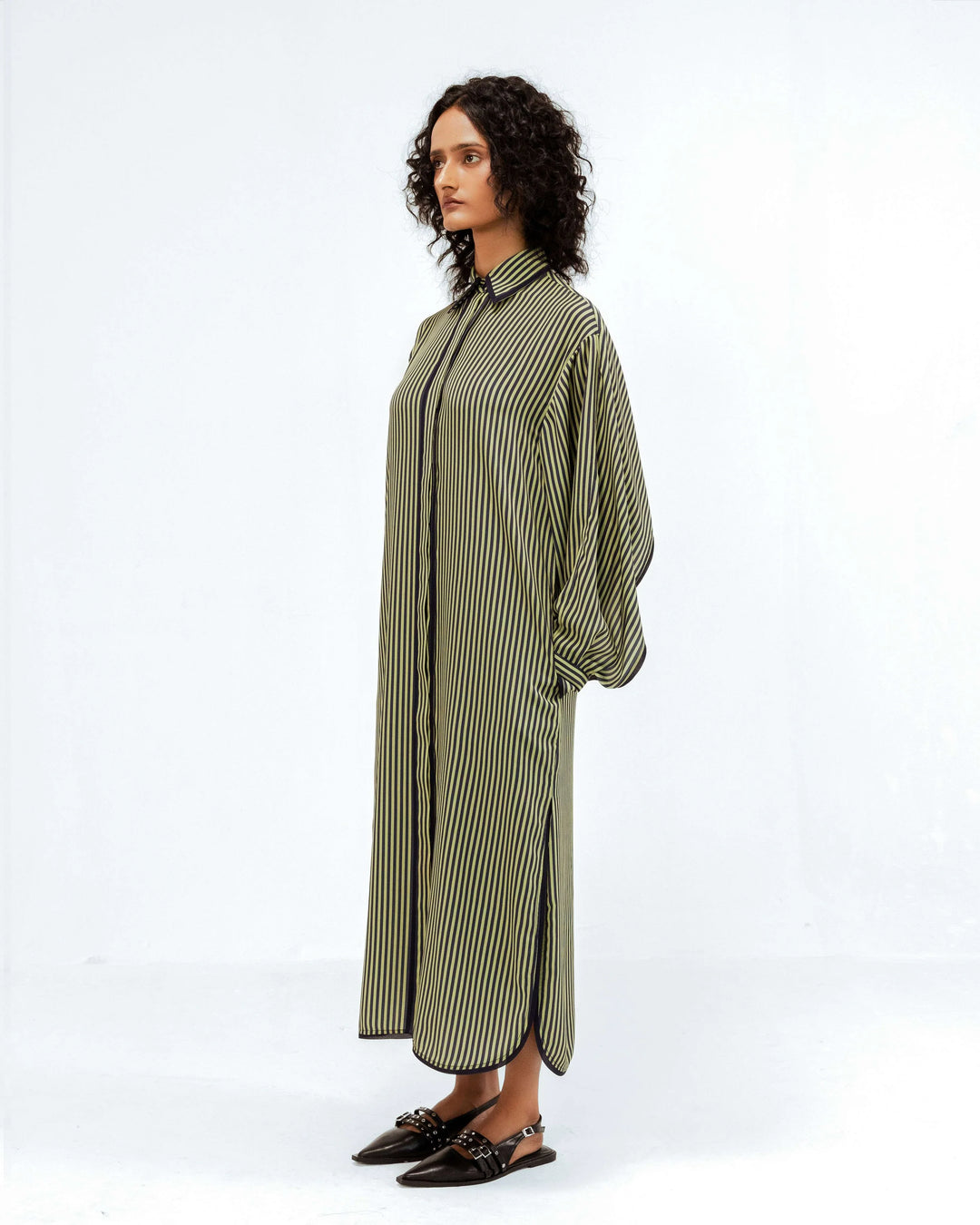 Elian Crepe Shirt Dress