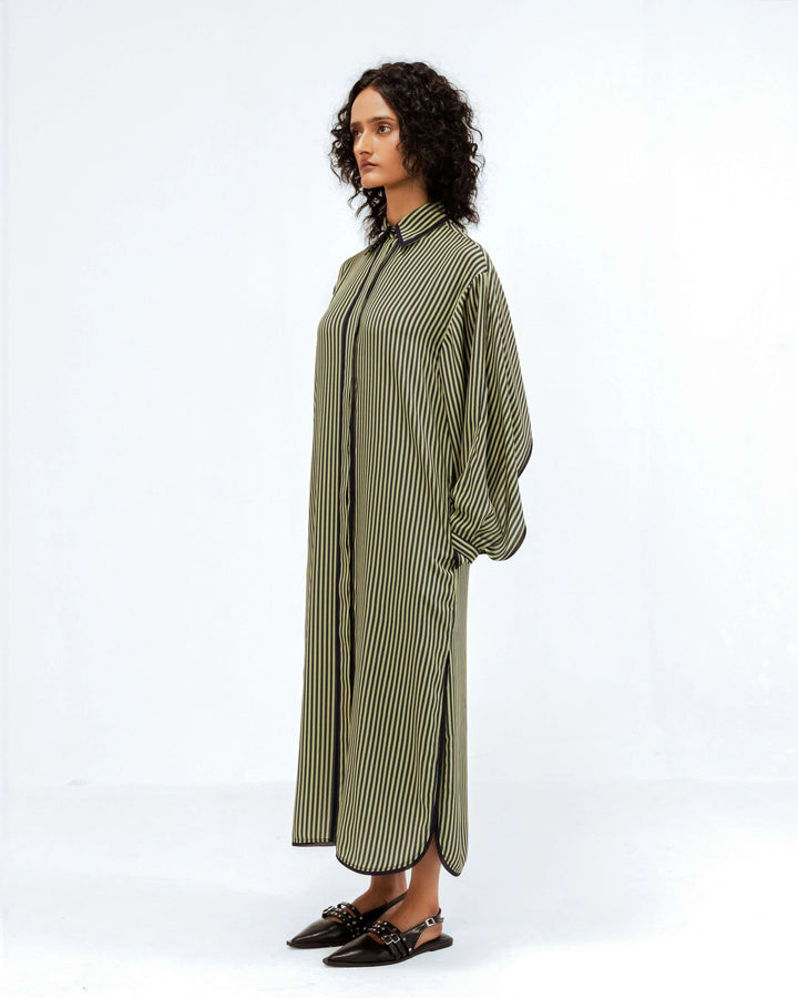Elian Crepe Shirt Dress
