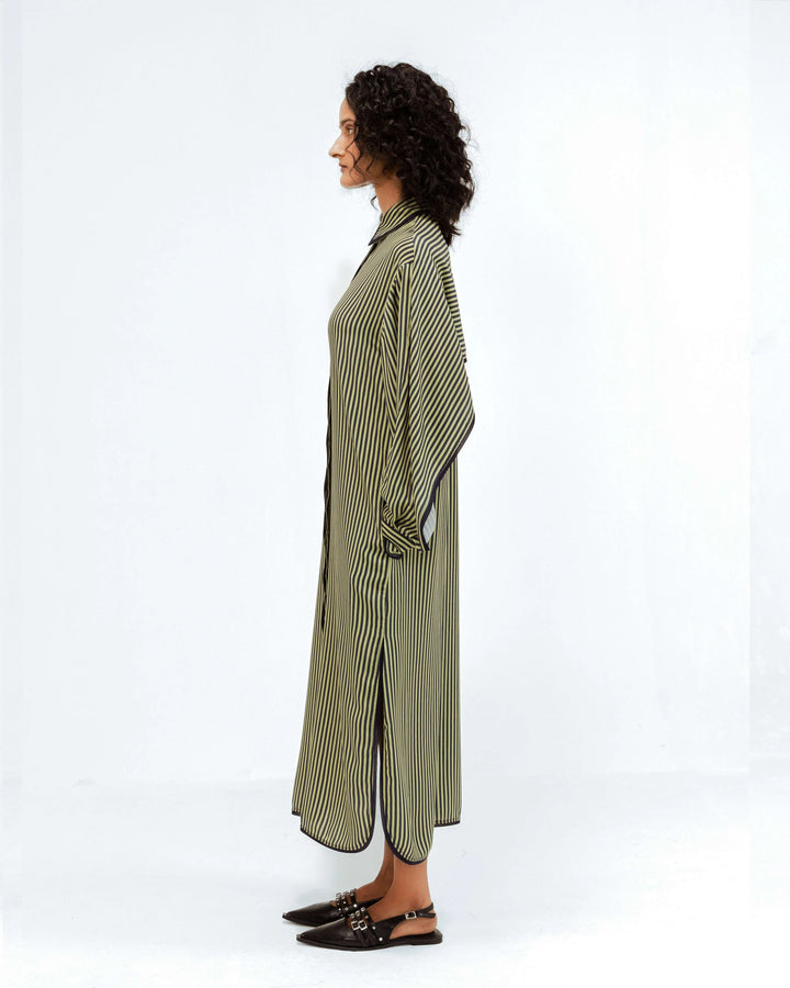 Elian Crepe Shirt Dress