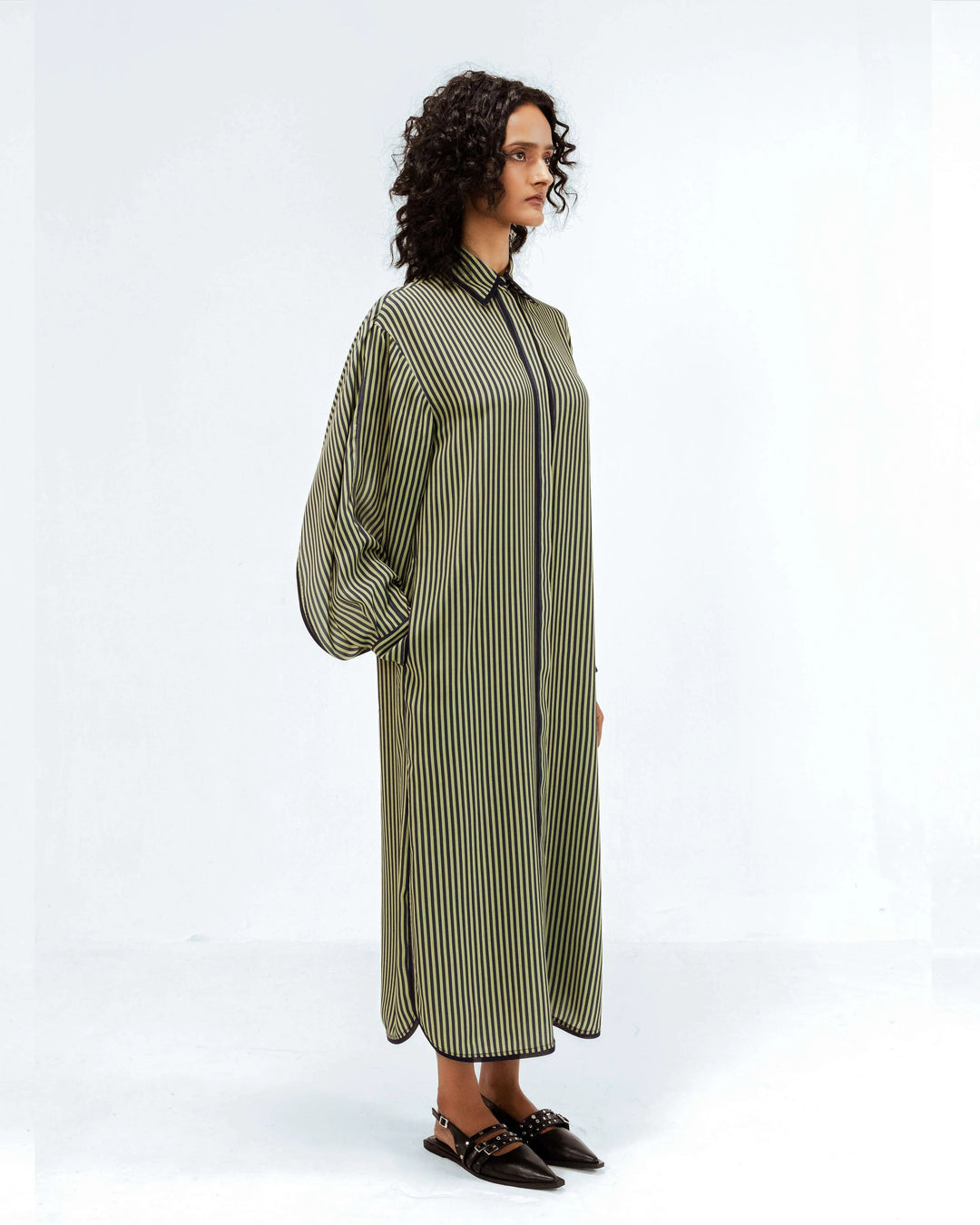 Elian Crepe Shirt Dress