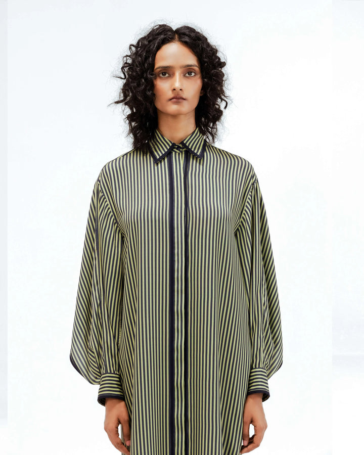 Elian Crepe Shirt Dress