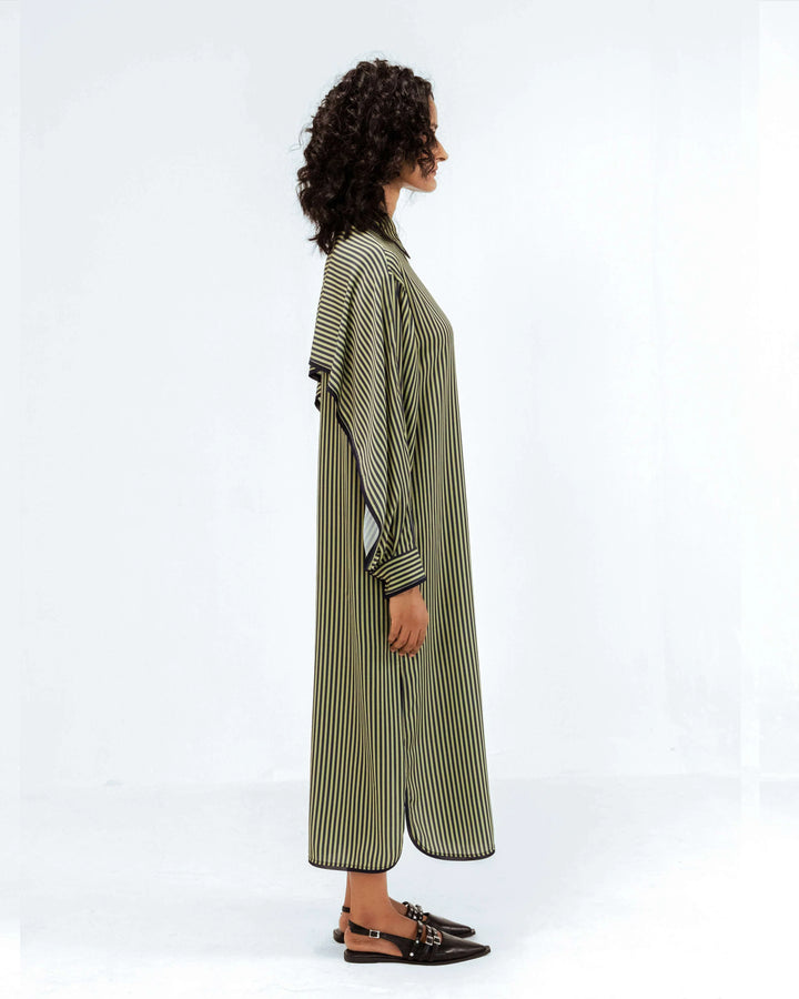 Elian Crepe Shirt Dress