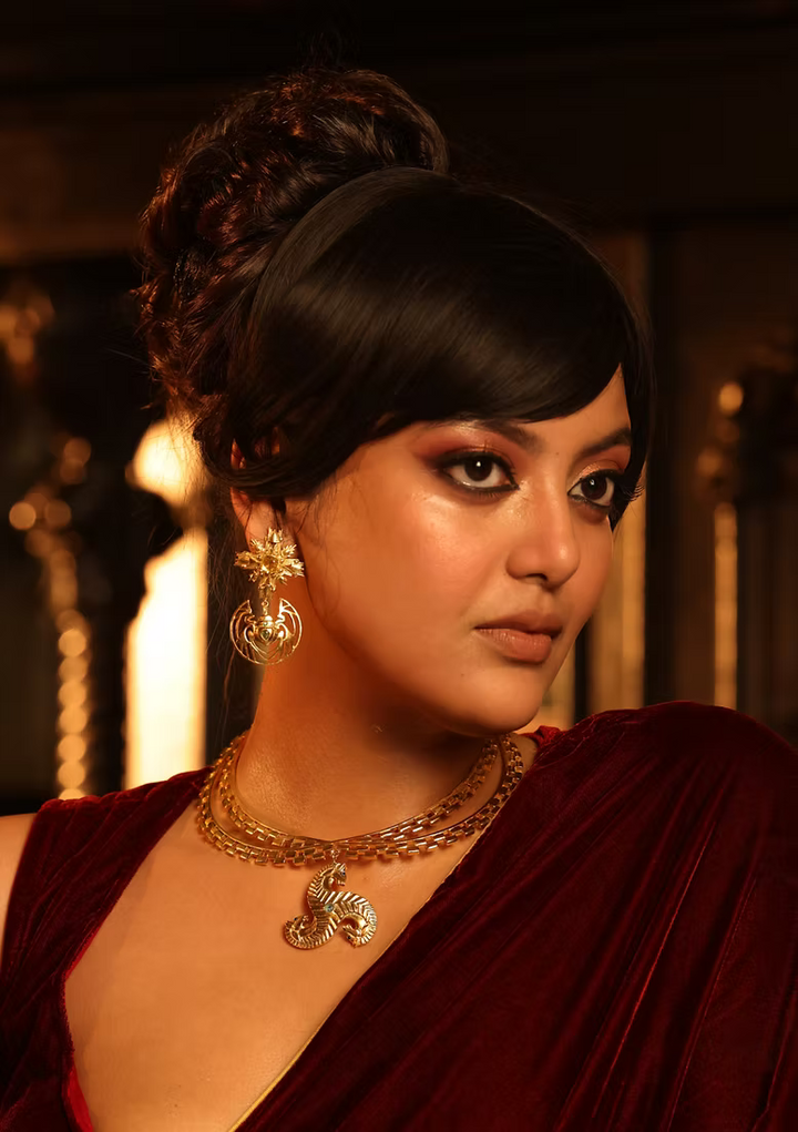 Egyptian Wings Earring Brass