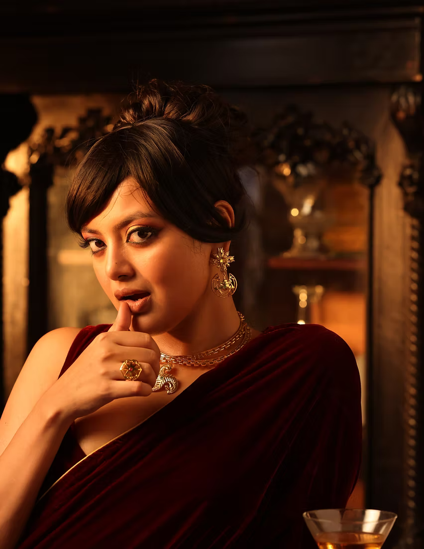 Egyptian Wings Earring Brass