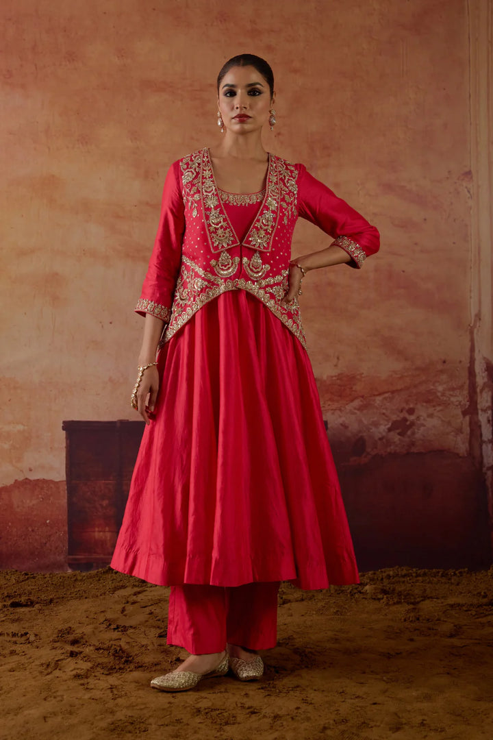 Eka Jacket Anarkali Set