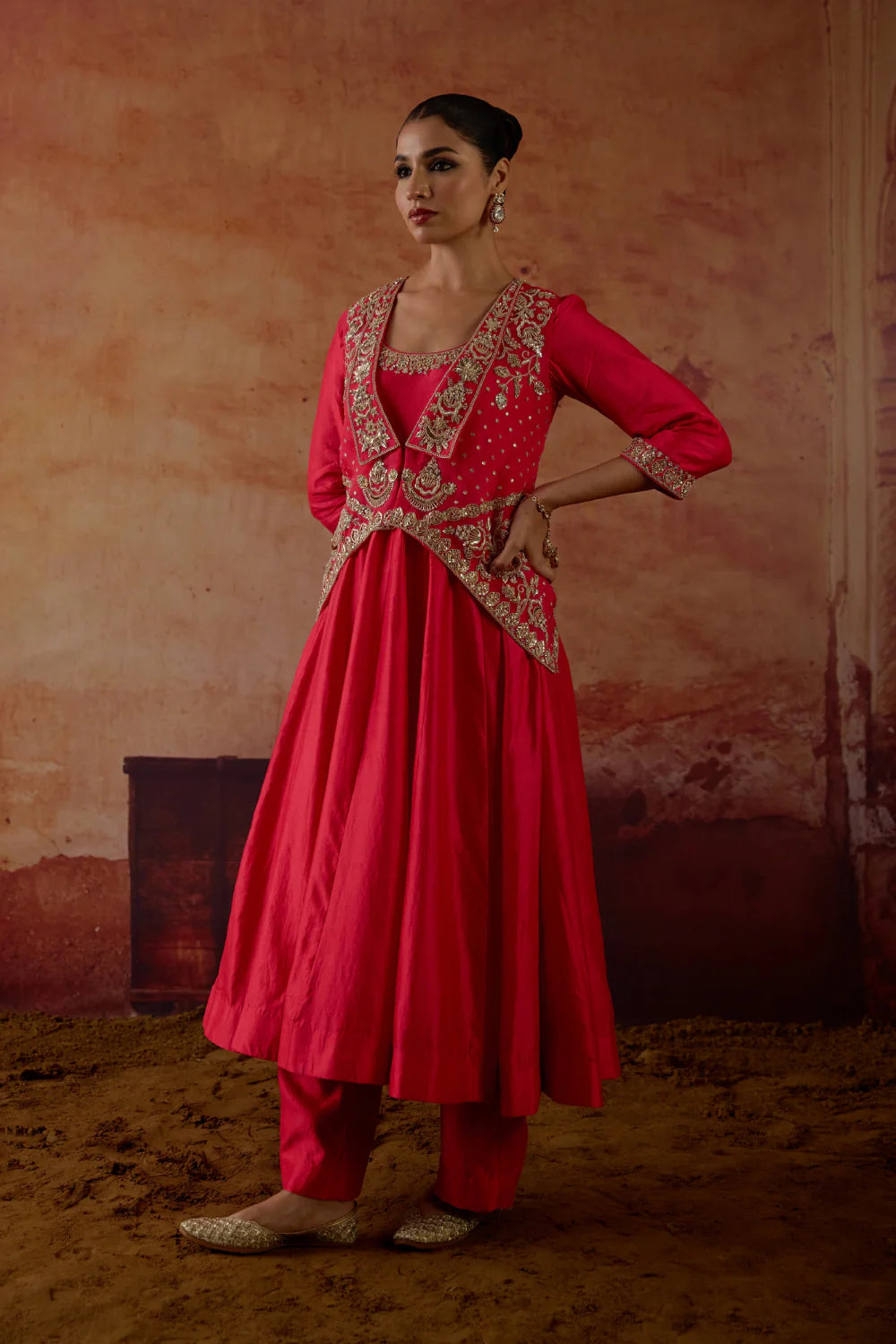 Eka Jacket Anarkali Set