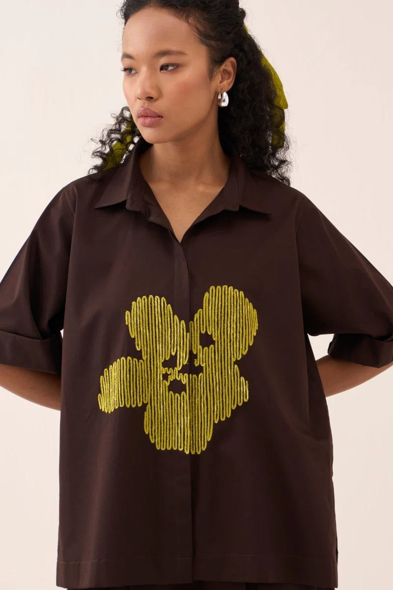 Emb. Floral Shirt