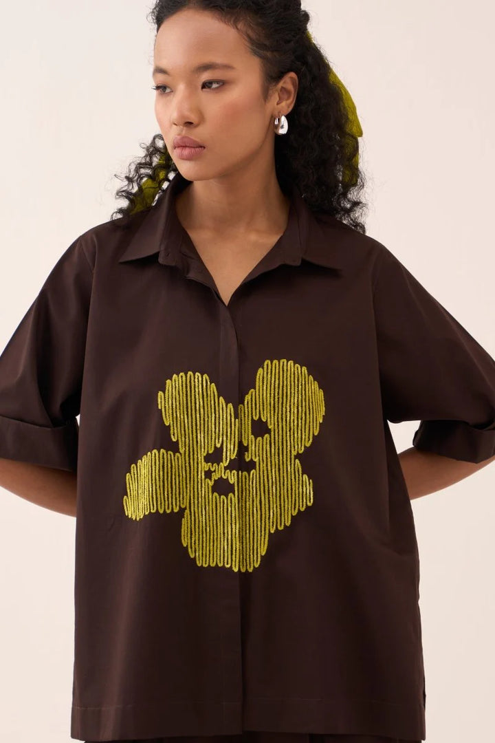 Emb. Floral Shirt