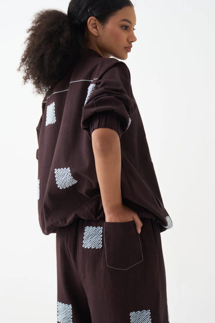 Emb. Bomber Jacket Coord (Set of 2)