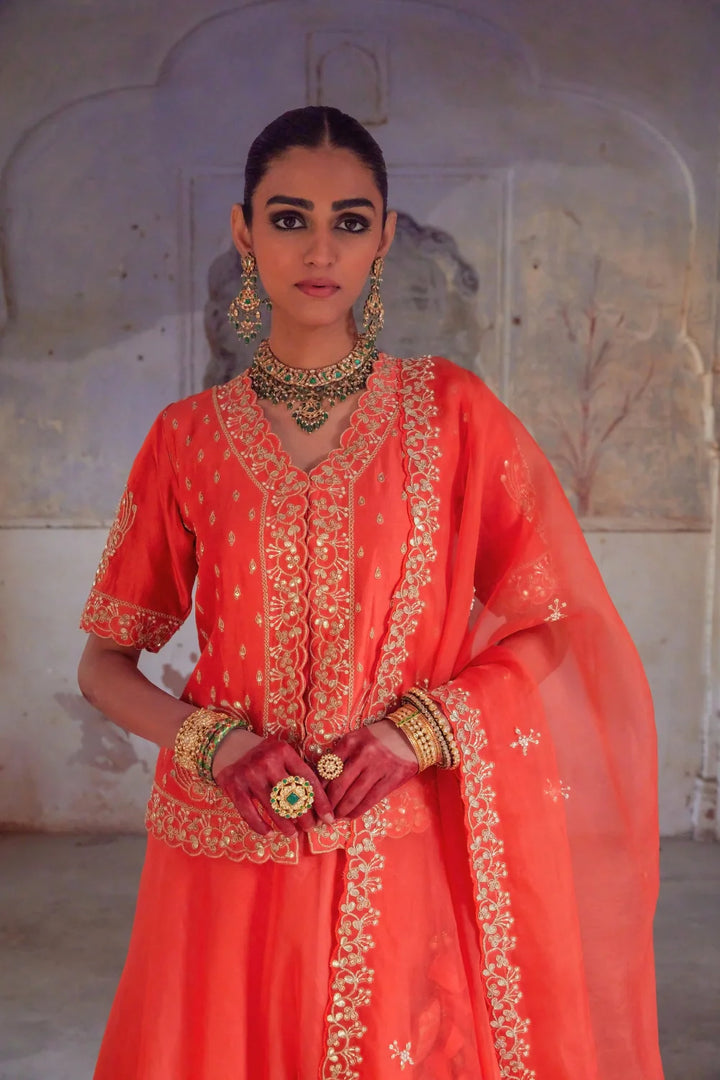 Ekani Rajputi Lehenga Set