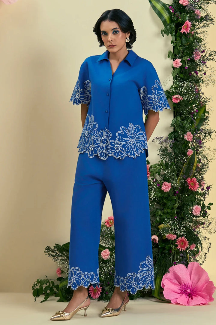 Origani Blue Evaya Co-Ord Set