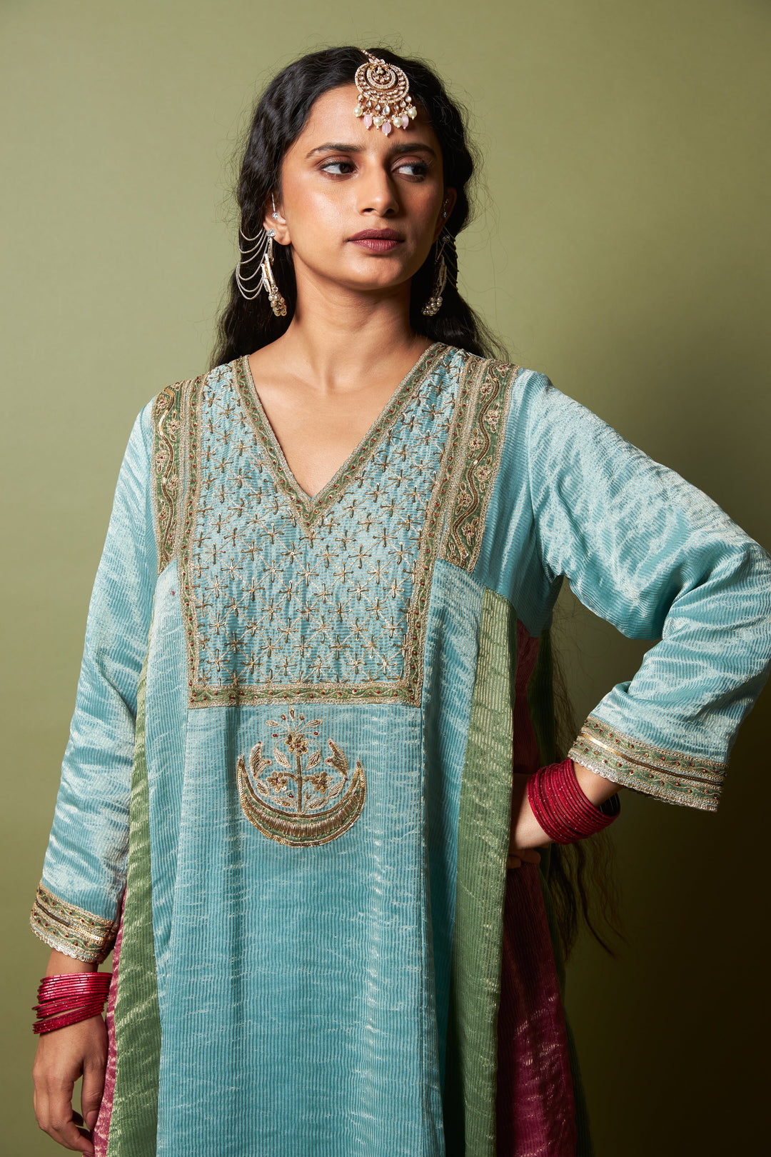 Firoza embroidered kurta set